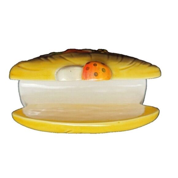 Vintage 1976 Sears Roebuck & Co Ceramic Merry Mushroom Napkin Holder Japan MCM - Picture 6 of 14